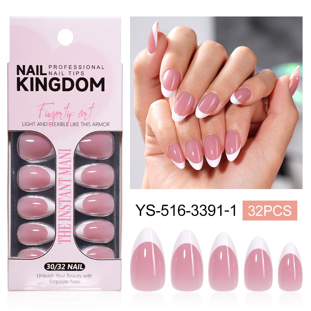 "Classic White French" - Timeless 32Pcs Press-On Nails Set