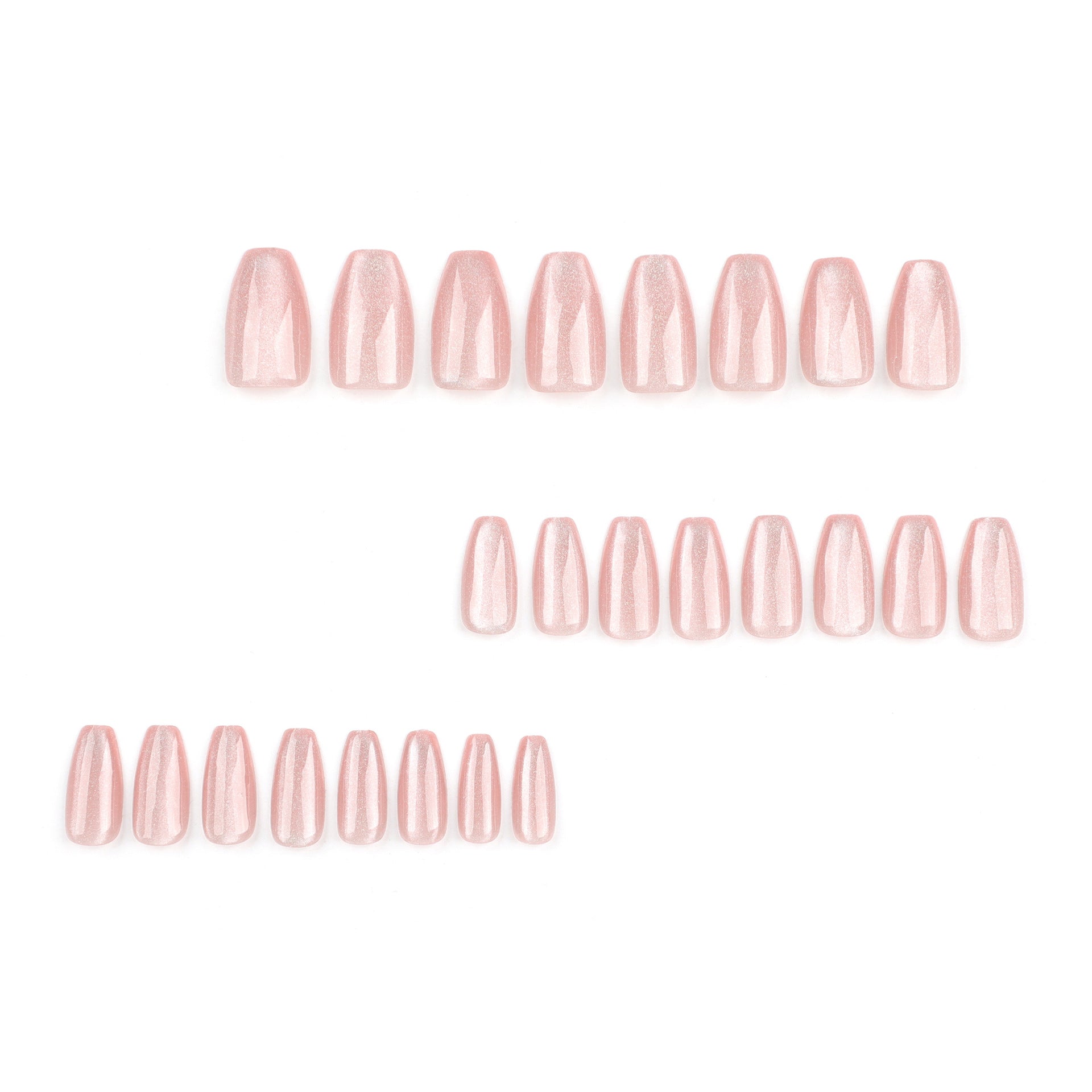 熱銷純色貓眼 短款裸色可拆式成品穿戴甲｜365nails