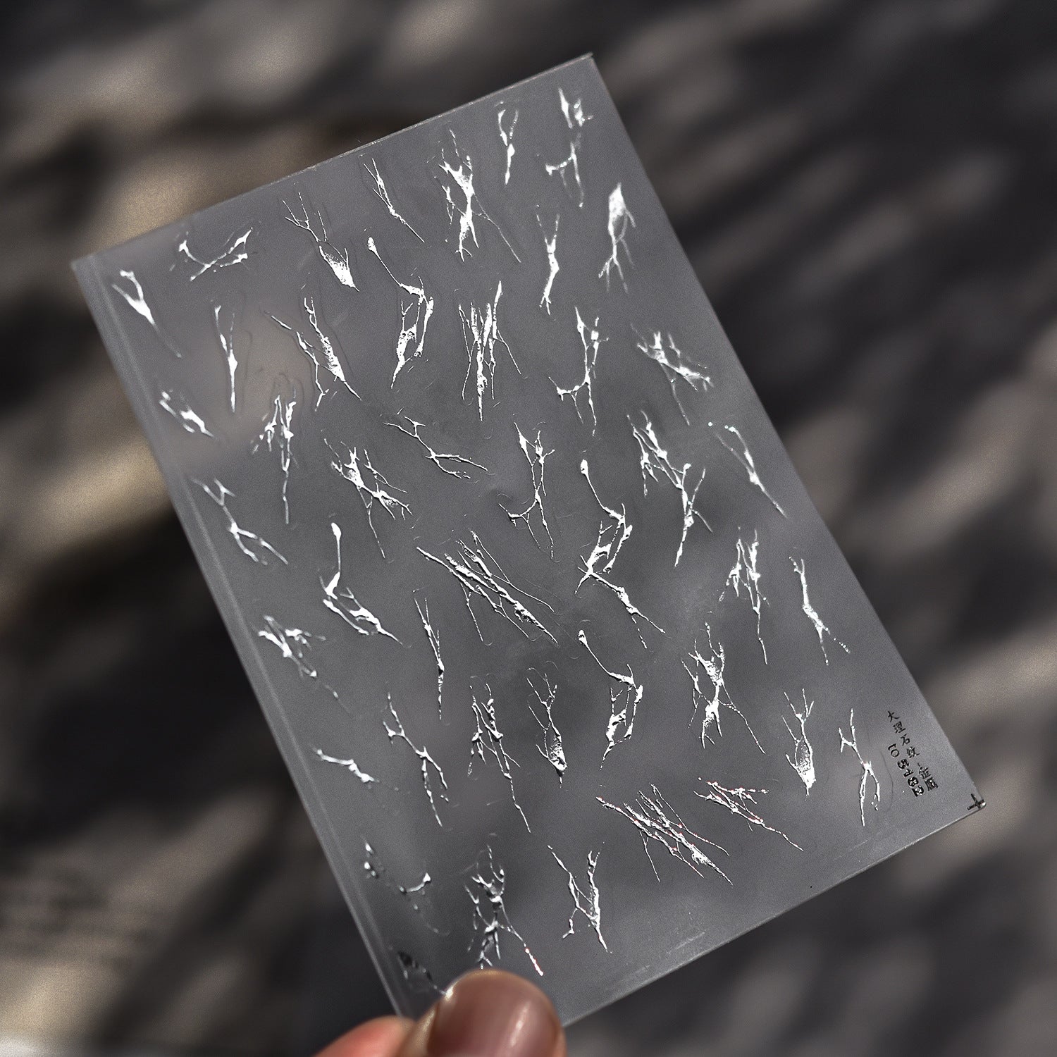金箔紋理系列：「金色大理石」– 3D 金屬甲貼