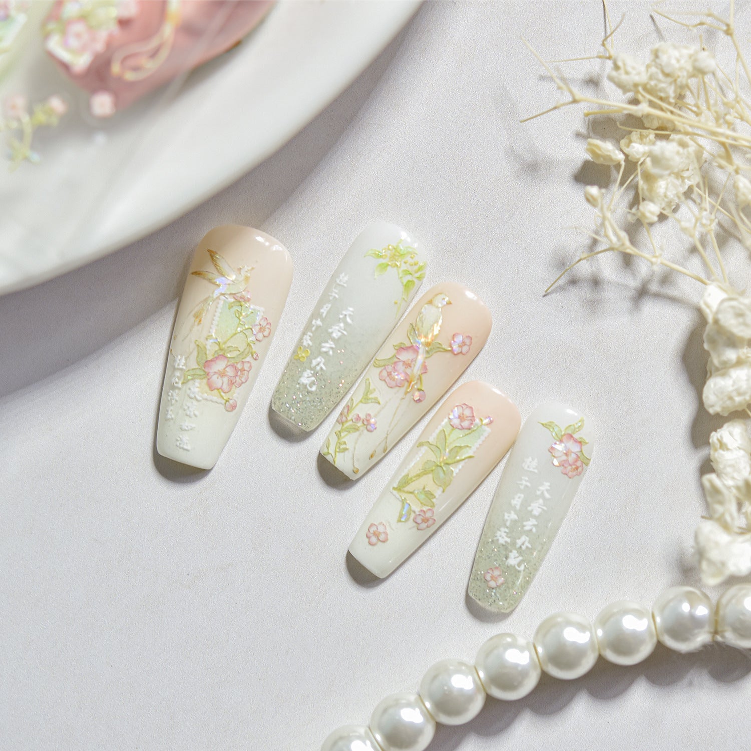 365nails: "Osmanthus & Swallow" – Nail Art Stickers