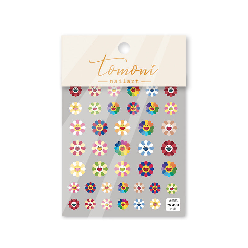 365nails: "Colorful Smiley & Daisy" – nail art stickers