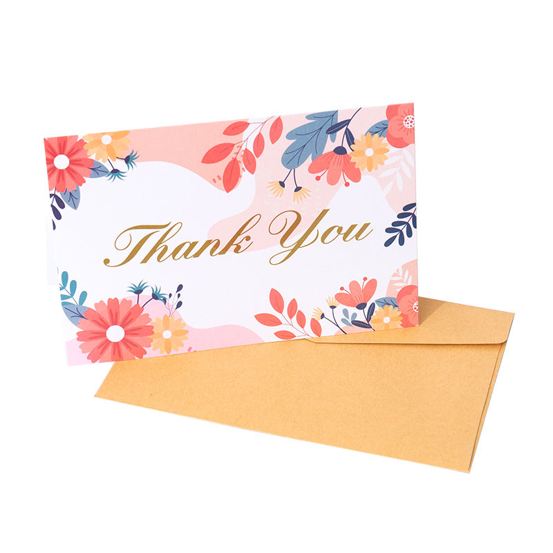 Floral Thank You Cards for Customer Appreciation Packaging (MOQ=2)