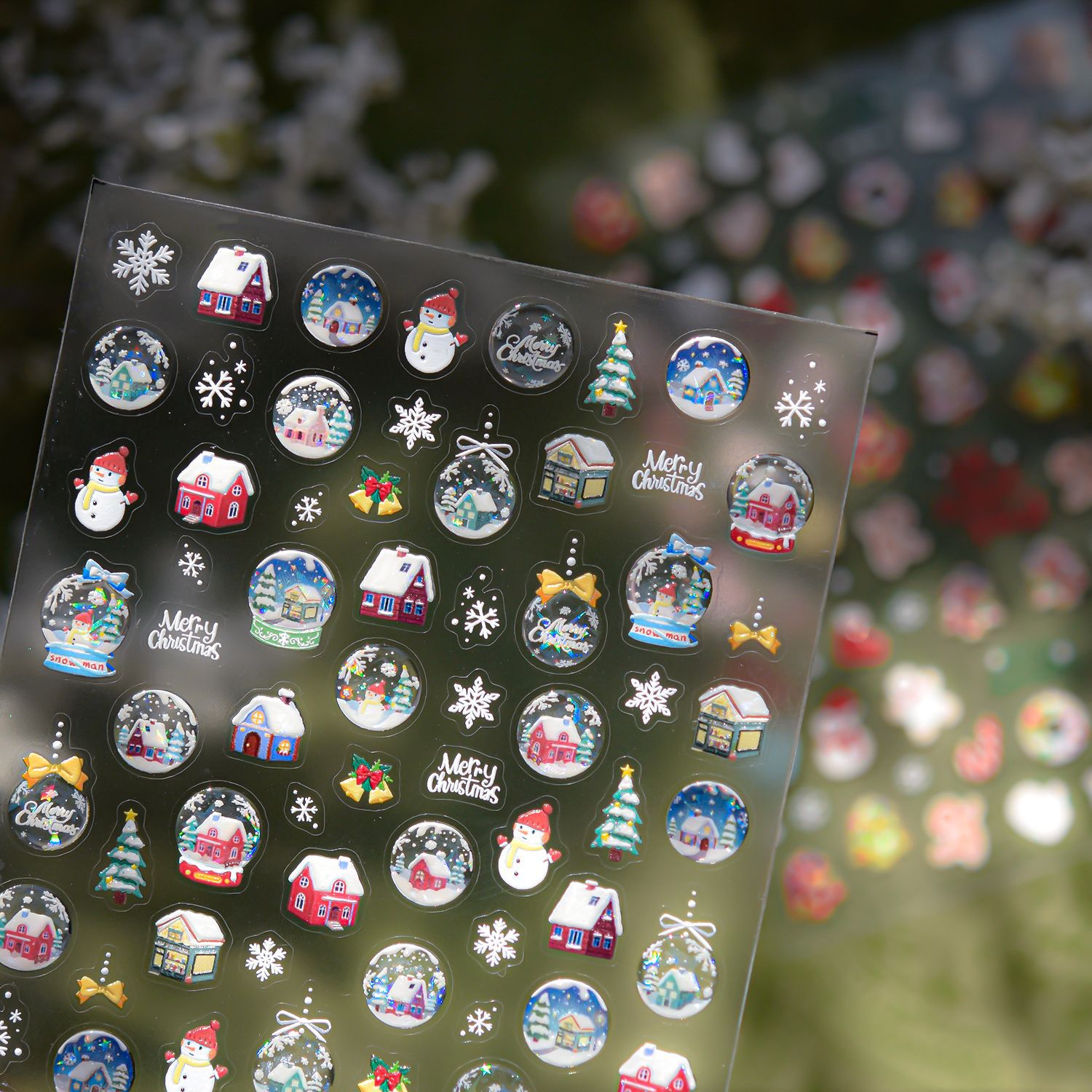 365nails: "Snow Globe Winter" – nail art stickers