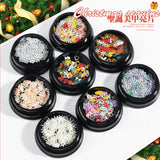 Christmas Snowflake Nail Decoration Sequins for Winter Manicure (MOQ=3)