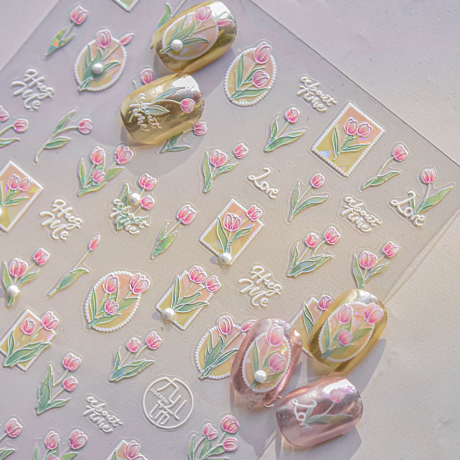 365nails: "crystal tulip love letter" – Nail Art Stickers