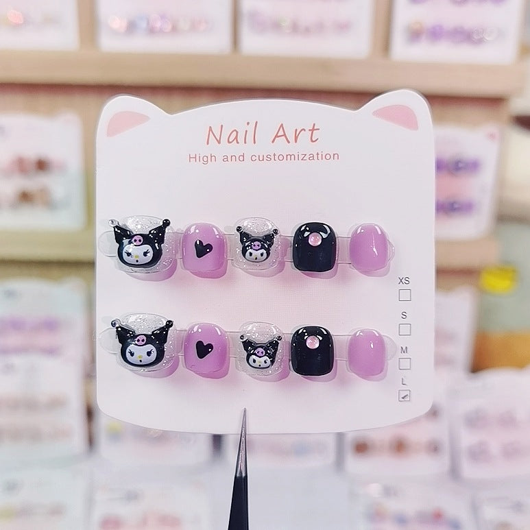 Sanrio 粉彩可愛兒童穿戴甲角色套組