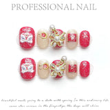 Holiday Mix Sparkle Cute Glam Nails