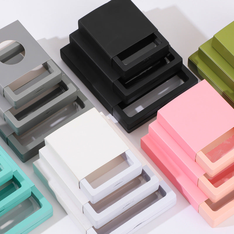 Minimal Transparent Display Box for Press On Nail Packaging