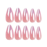 Venta al por mayor de uñas con láser nude, almendra larga (365nails)