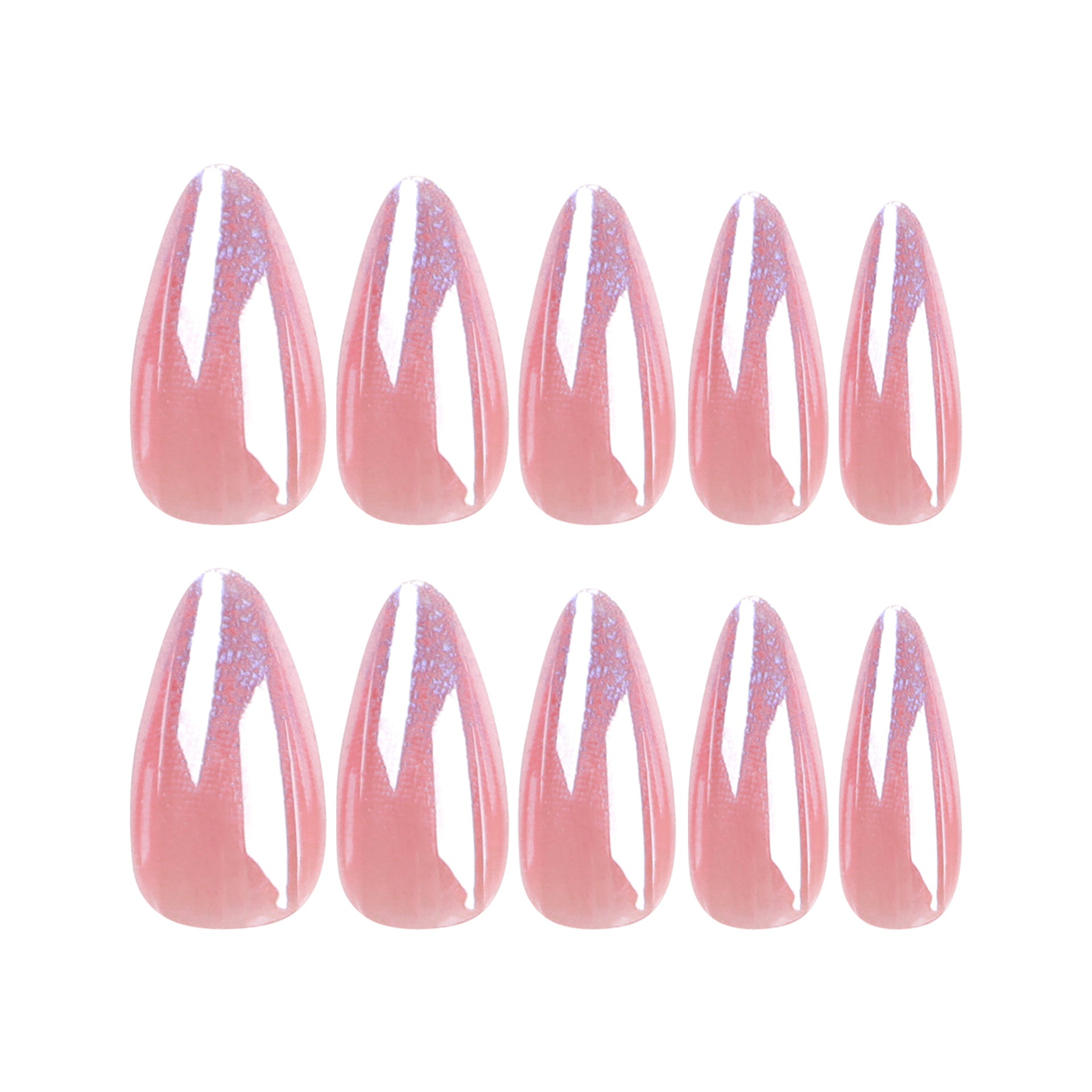 Venta al por mayor de uñas con láser nude, almendra larga (365nails)