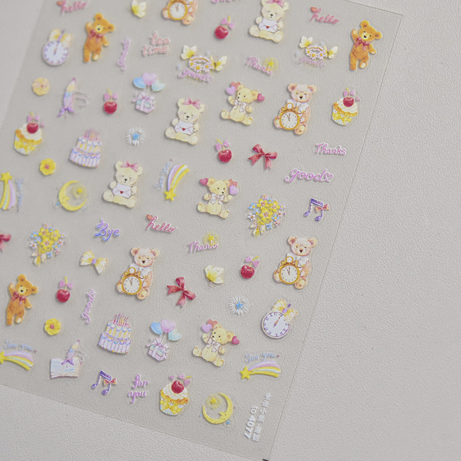 365nails: "Playful Cat Party" – nail art stickers