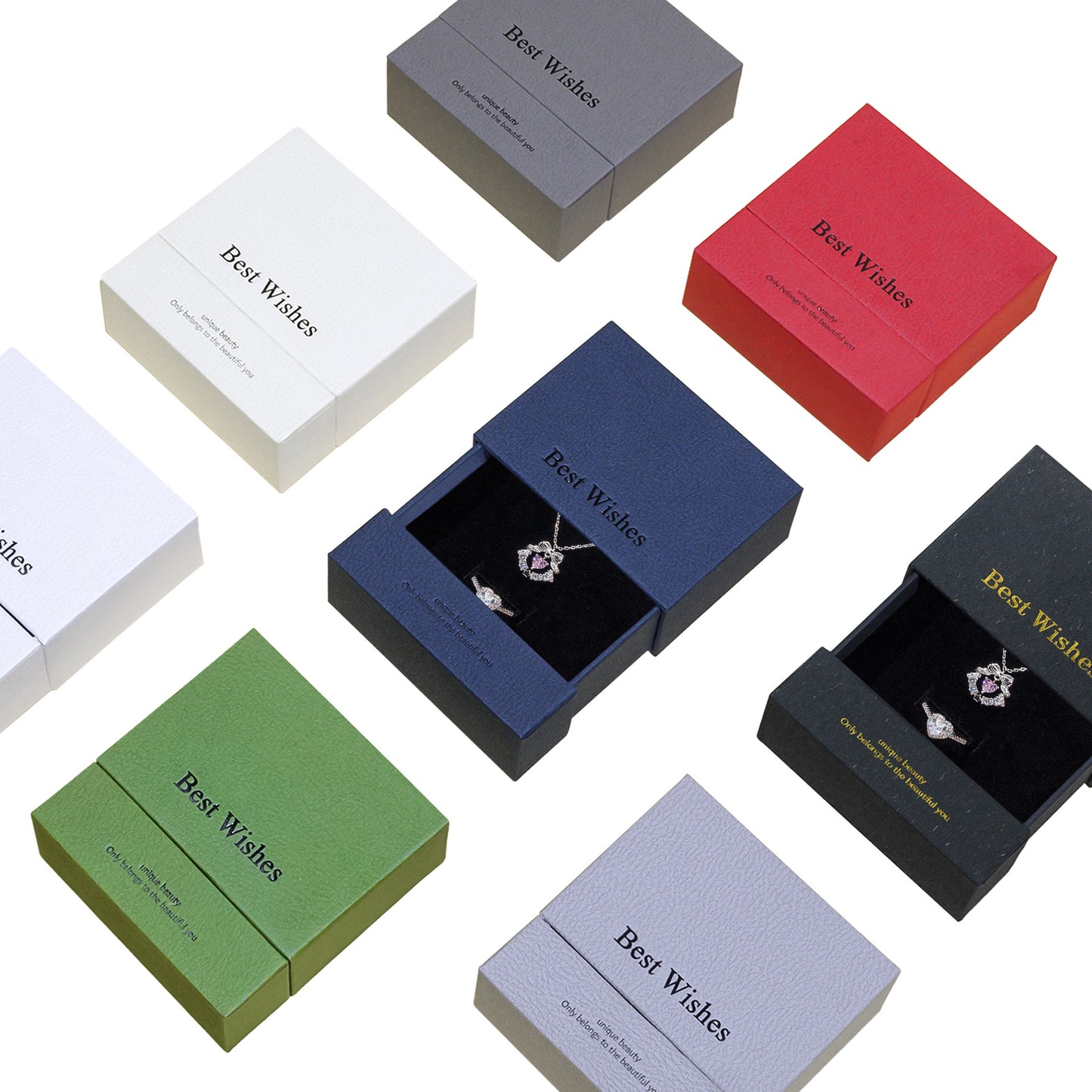 Luxury Drawer Jewelry Packaging Gift Box (MOQ=10)
