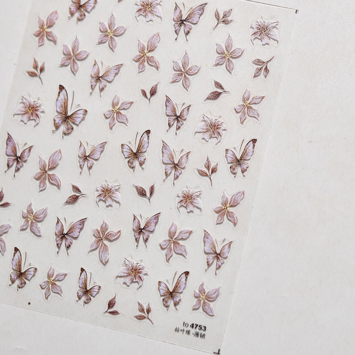 365nails: "Vintage Pink Butterfly" – nail art stickers