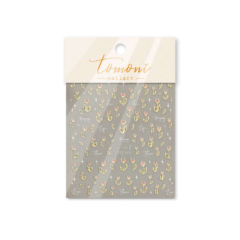 365nails: "Gold-Trimmed Tulip" – nail art stickers