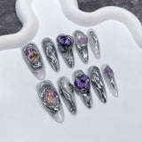 Handmade methylene iron ore meteorite  advanced nail patch sweet cool babes  sticker wholesale｜365nails