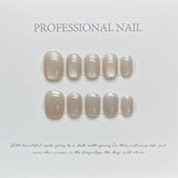 Colorful Glossy Short Press On Nails Collection Set