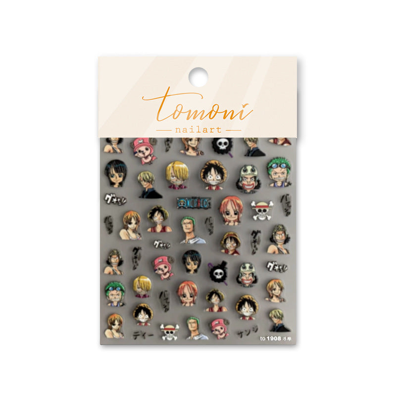 Demon Slayer Chibi: "Slayer Corps" – 5D Embossed Nail Sticker