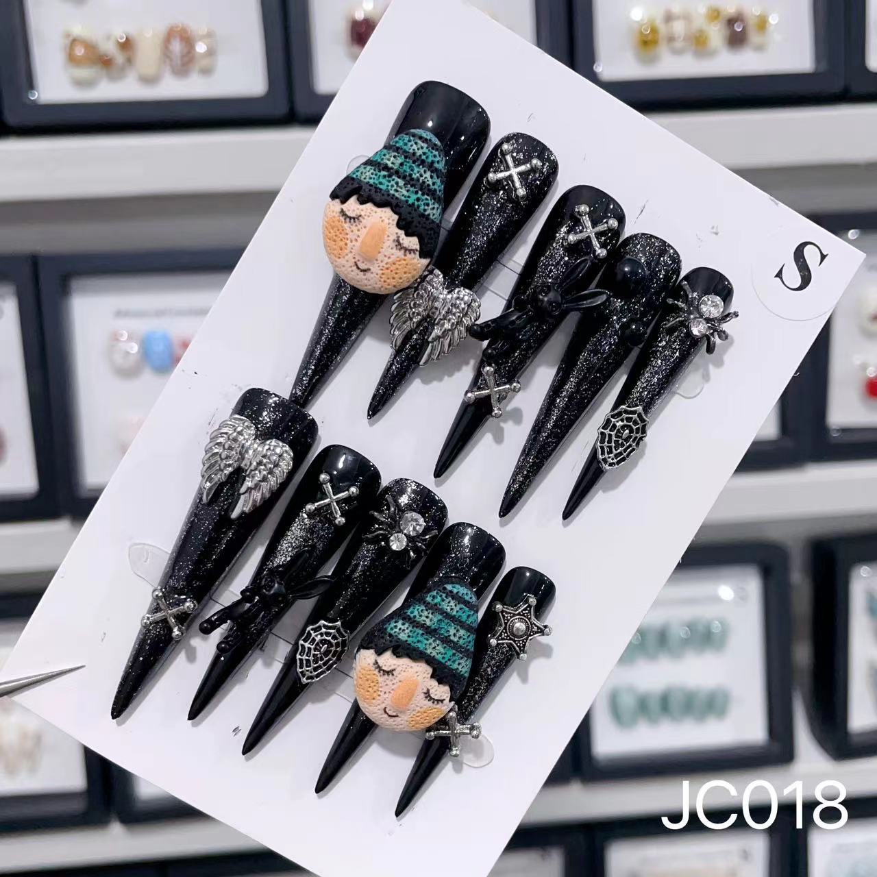 Extra Long 5.5cm Stiletto Press-On Nails Collection | Dozens of Styles | Reusable & Ready to Wear