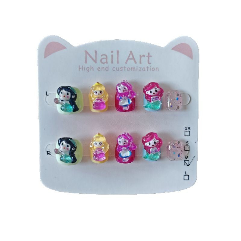365nails：「童話公主 3D」—手工製穿戴足甲