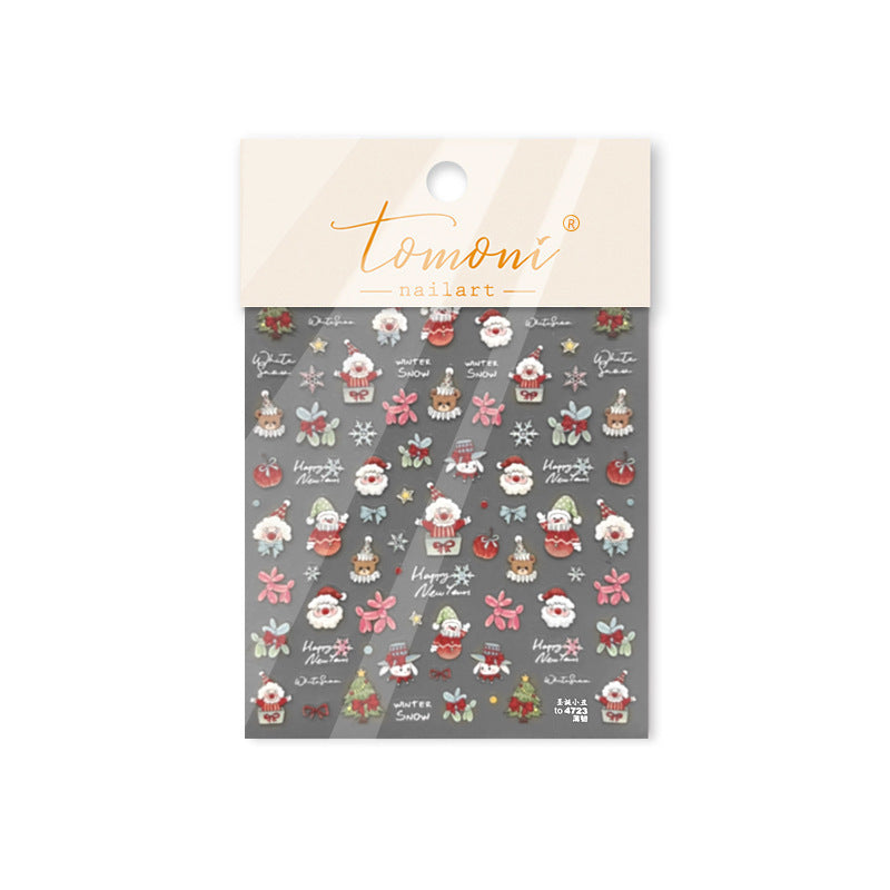 365nails: "Cute Santa & Snowman" – nail art stickers
