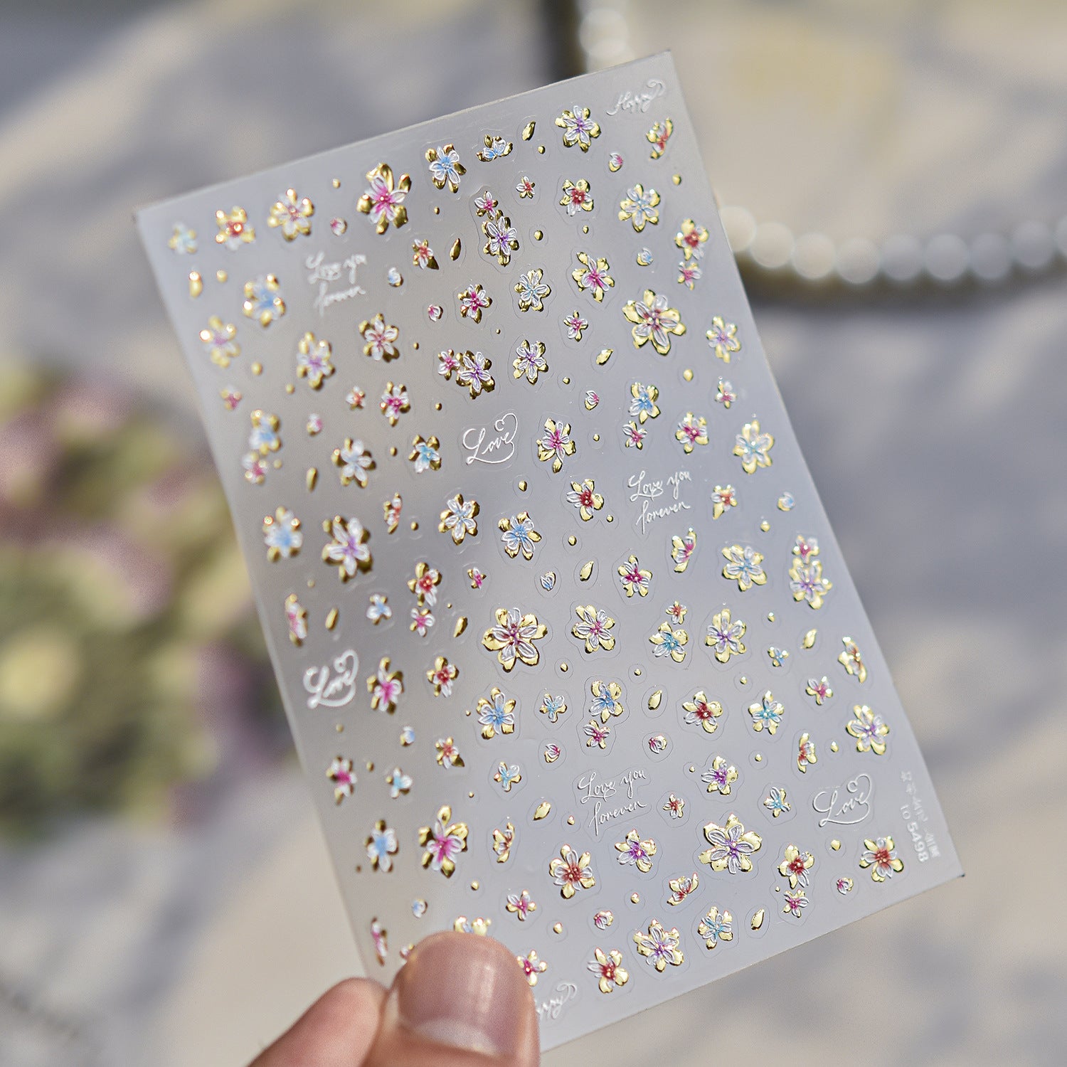 365nails: "Tiny Pastel Floral" – nail art stickers