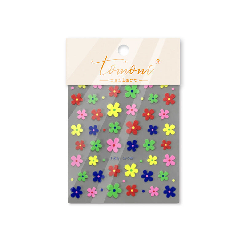 365nails: "Pastel Five-Petal Flower" – nail art stickers