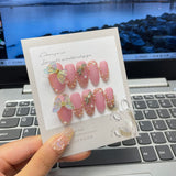 Unhas postiças artesanais Wear Pure Nail Art Smart Butterfly Scrub Baroque Mousse Beauty Super Beauty | 365nails