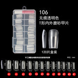 Nail Tips Wear the full number of nail pads, no carving and matte, all pasted without traces 120 pcs, patch manicure, transparent trapezoidal fake nails