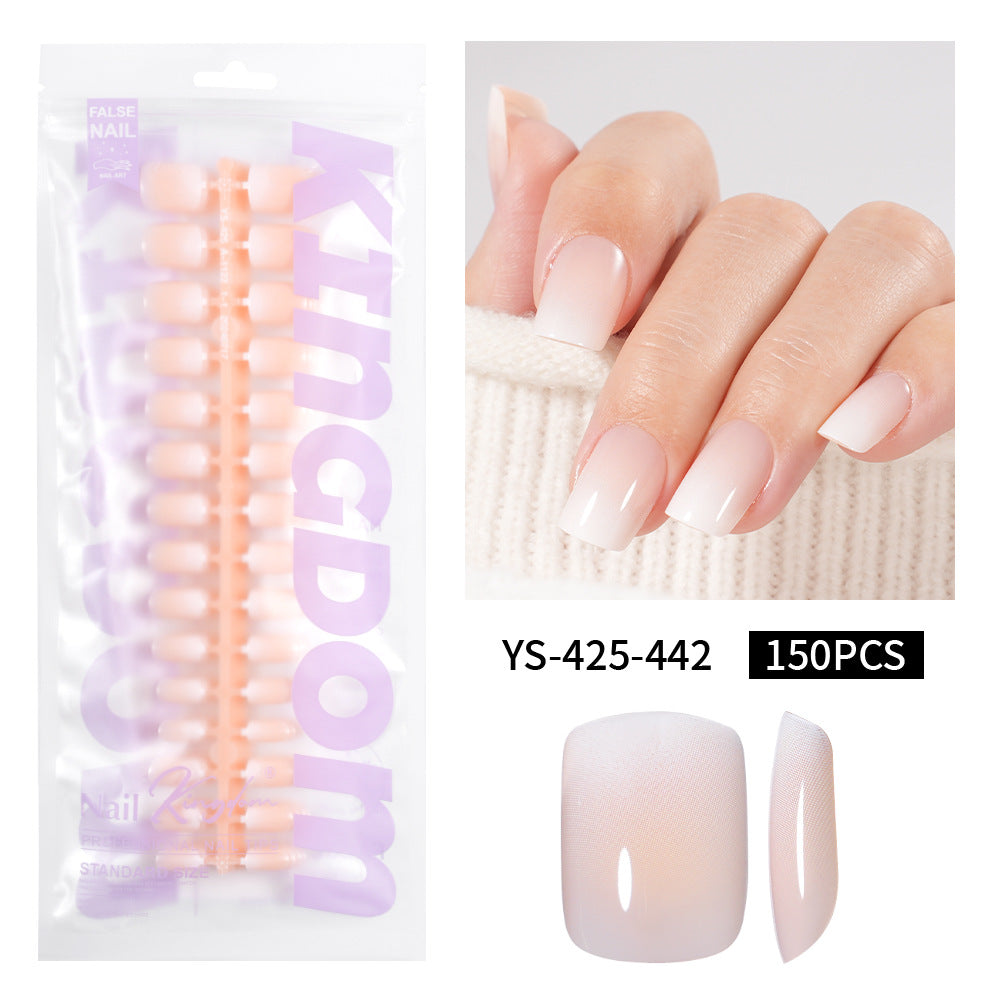 Nail Tips Europe and the United States  gradual change press on nails, simple water drop nail spray removable fake nail 150 pieces prefabricated nail