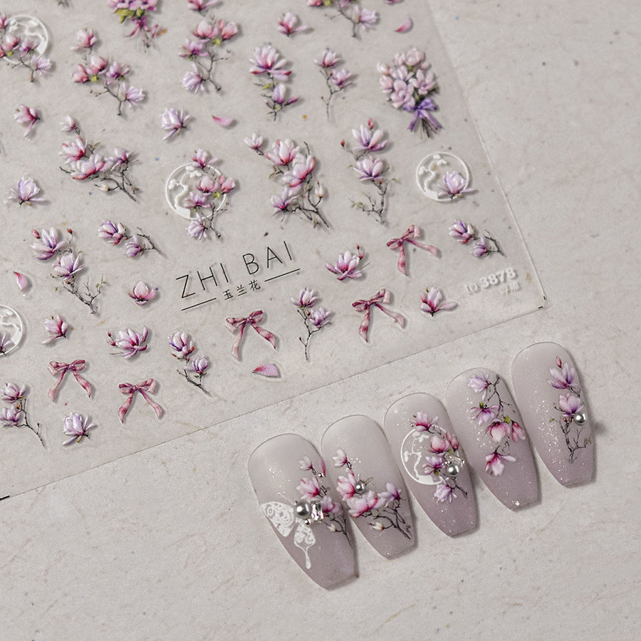365nails: 핑크 목련 – 네일 아트 스티커