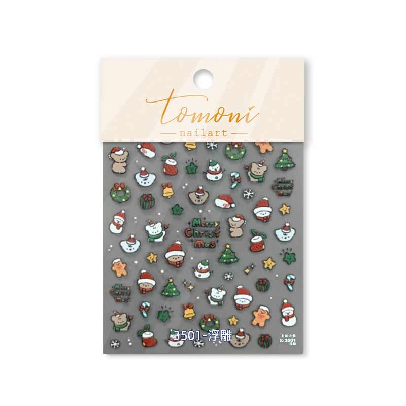 Embossed Christmas Carnival – 3D Festive Nail Art Set