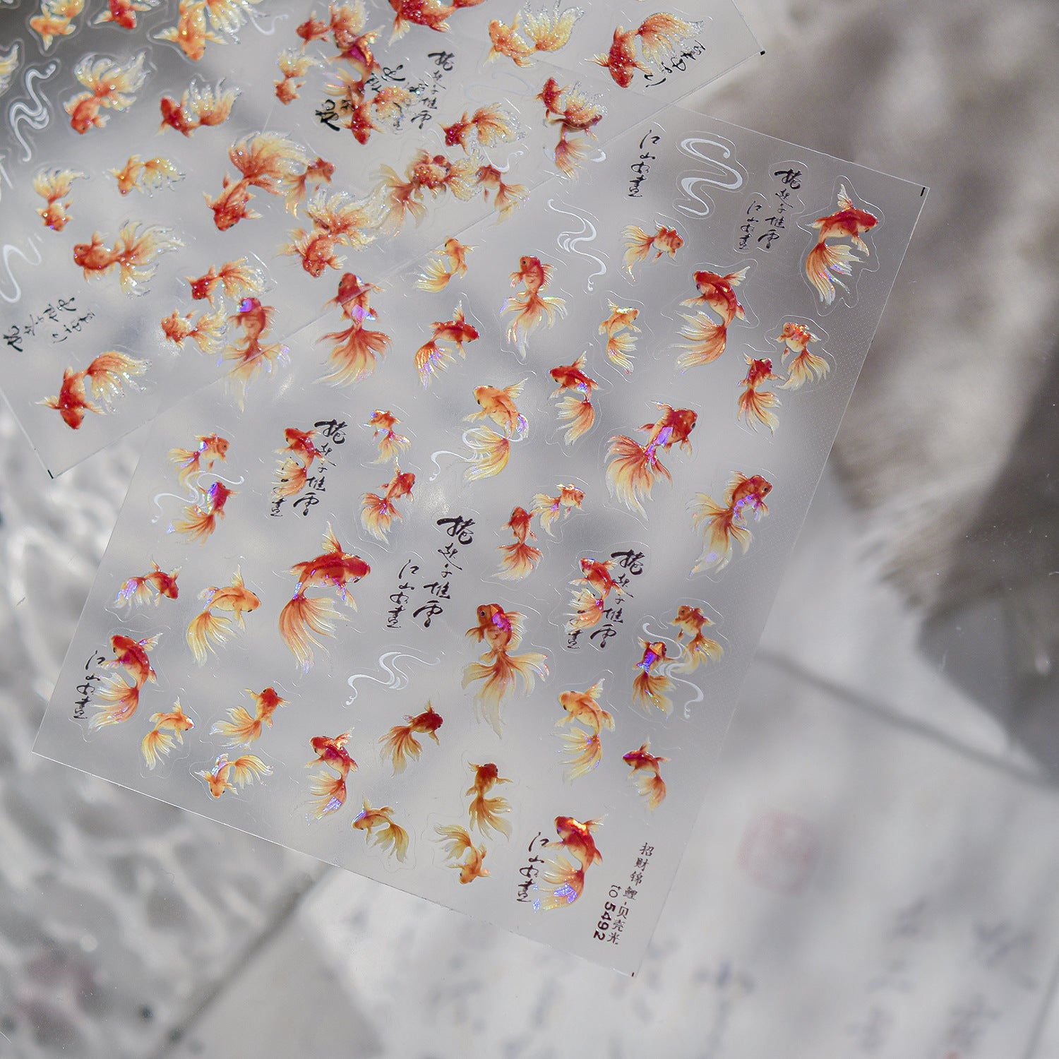 Ink Wash Goldfish – Chinese Style Nail Art Set