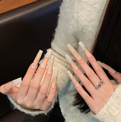 Pure handmade press on nails   nail art fake nails beauty | 365nails