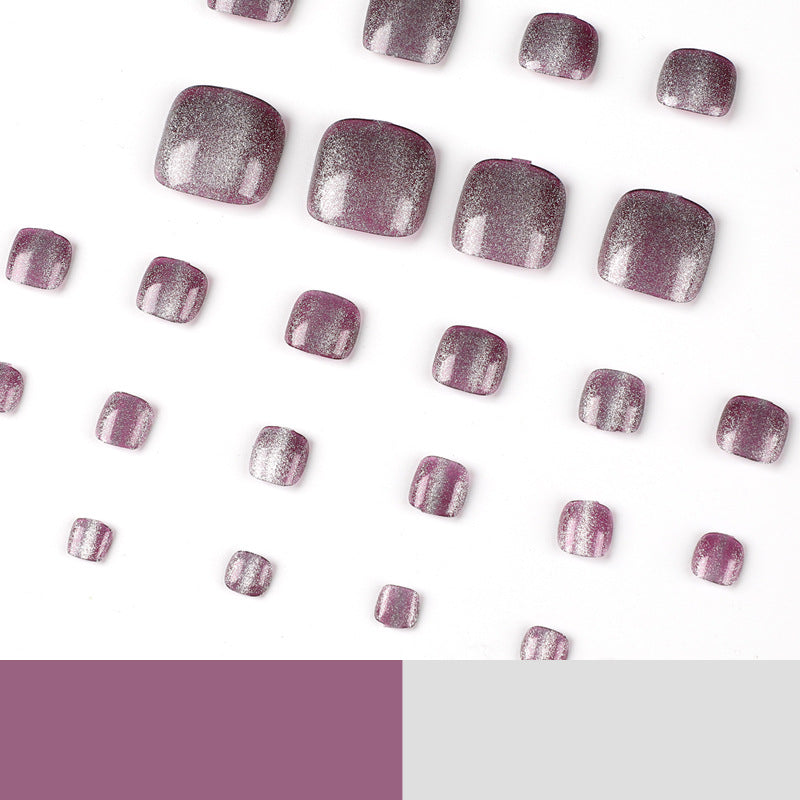 批發 貓眼效果 足部穿戴甲 閃光甲片｜365nails