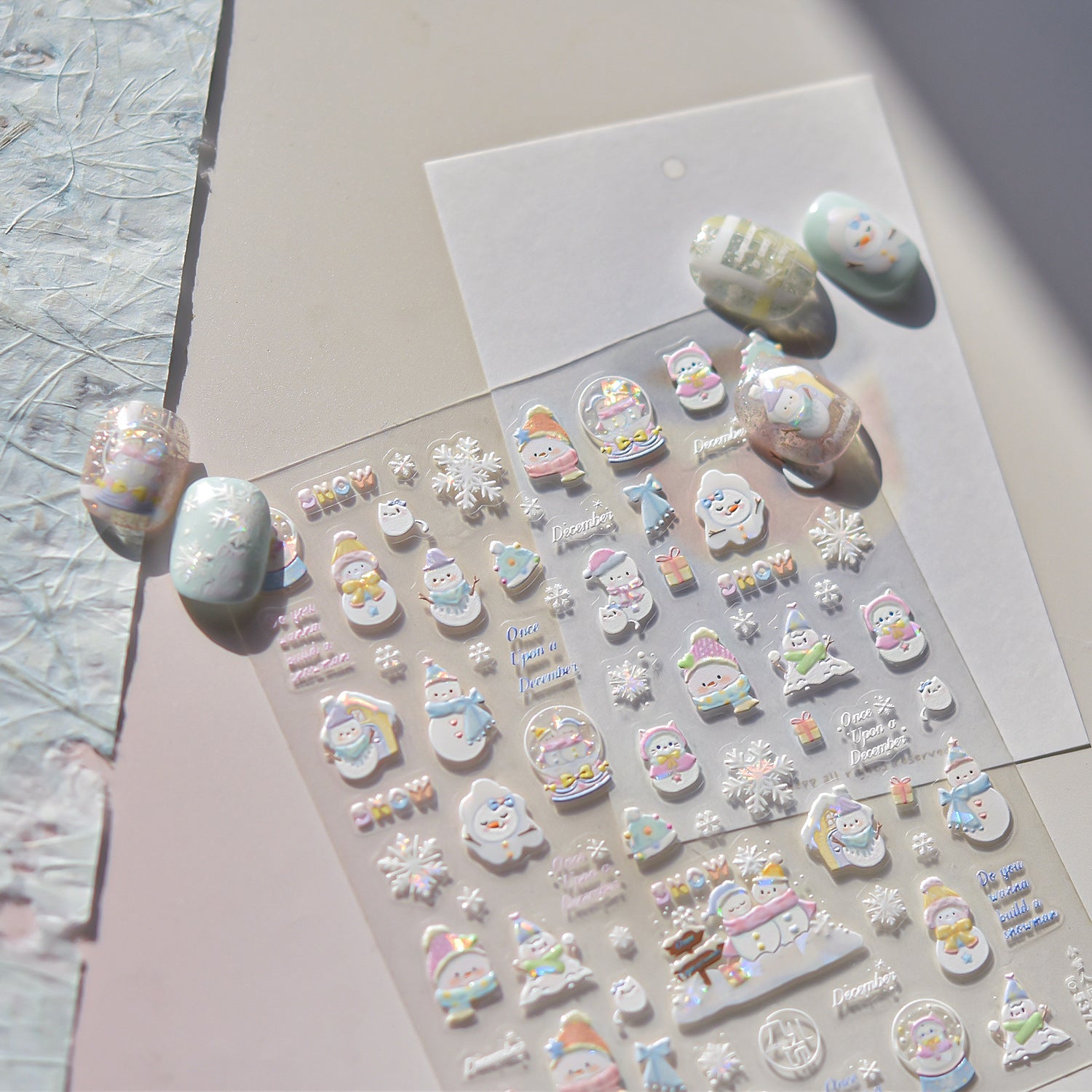 Snowy Friends – Winter Nail Art Accent Set