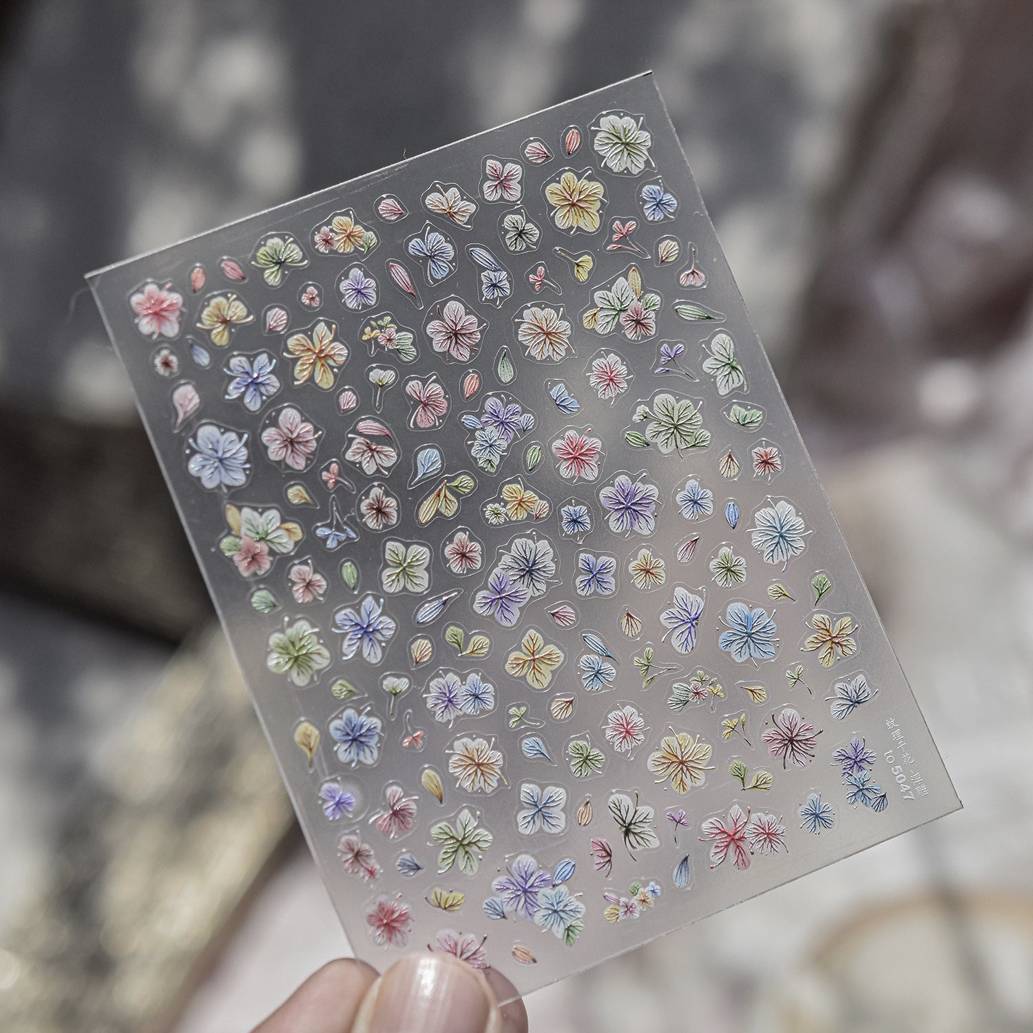 Rainbow Watercolor Floral – 5D Embossed Summer Bloom Set