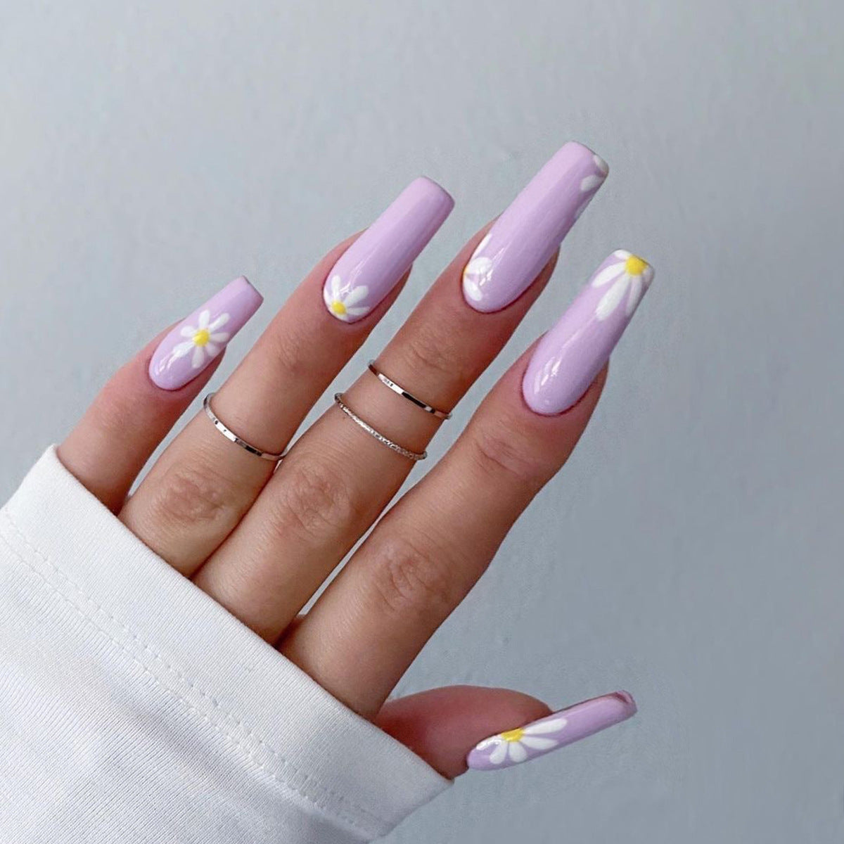 False nail pastoral style false nail  cross mirror direct supply nail patch  product｜365nails