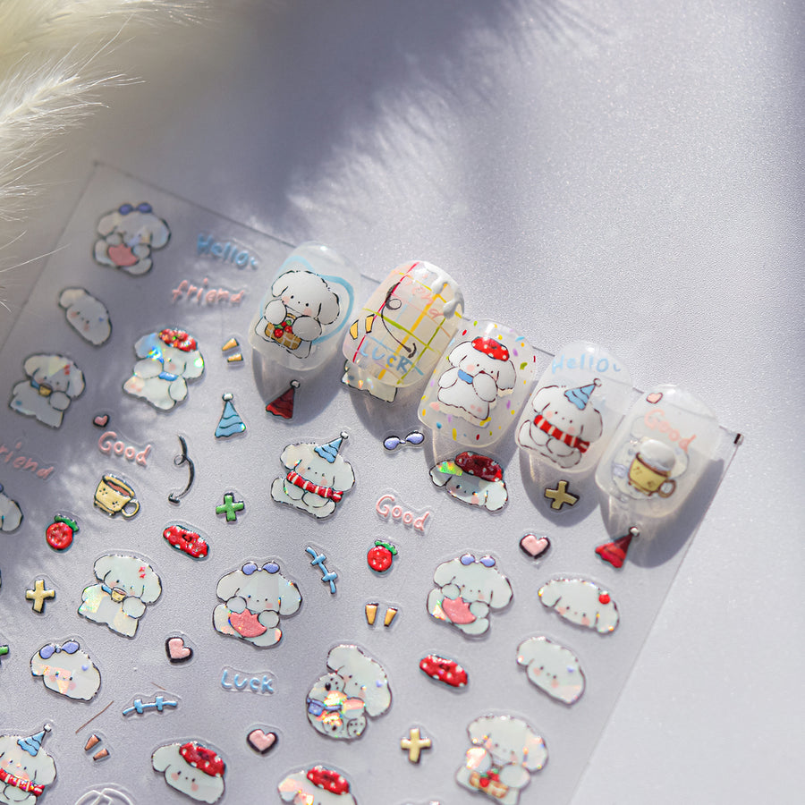 365nails: "Cute Hippo" – nail art stickers
