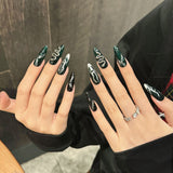 Purely handmade nails, national style, animation sense, contrasting colors, Spice Girl removable manicure | 365nails