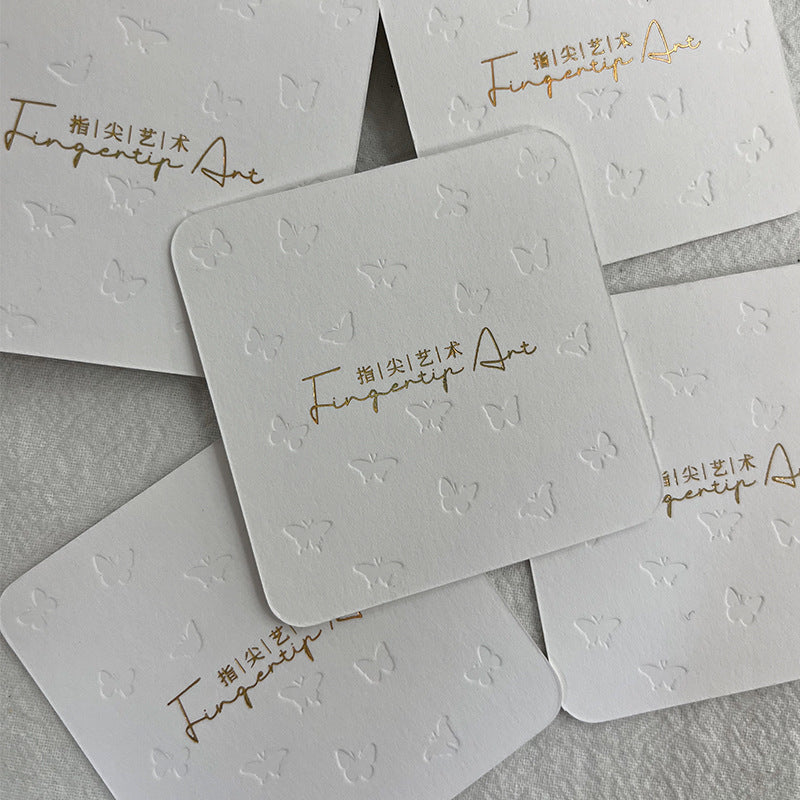 Square Minimal Display Cards for Handmade Press On Nails (MOQ=50)