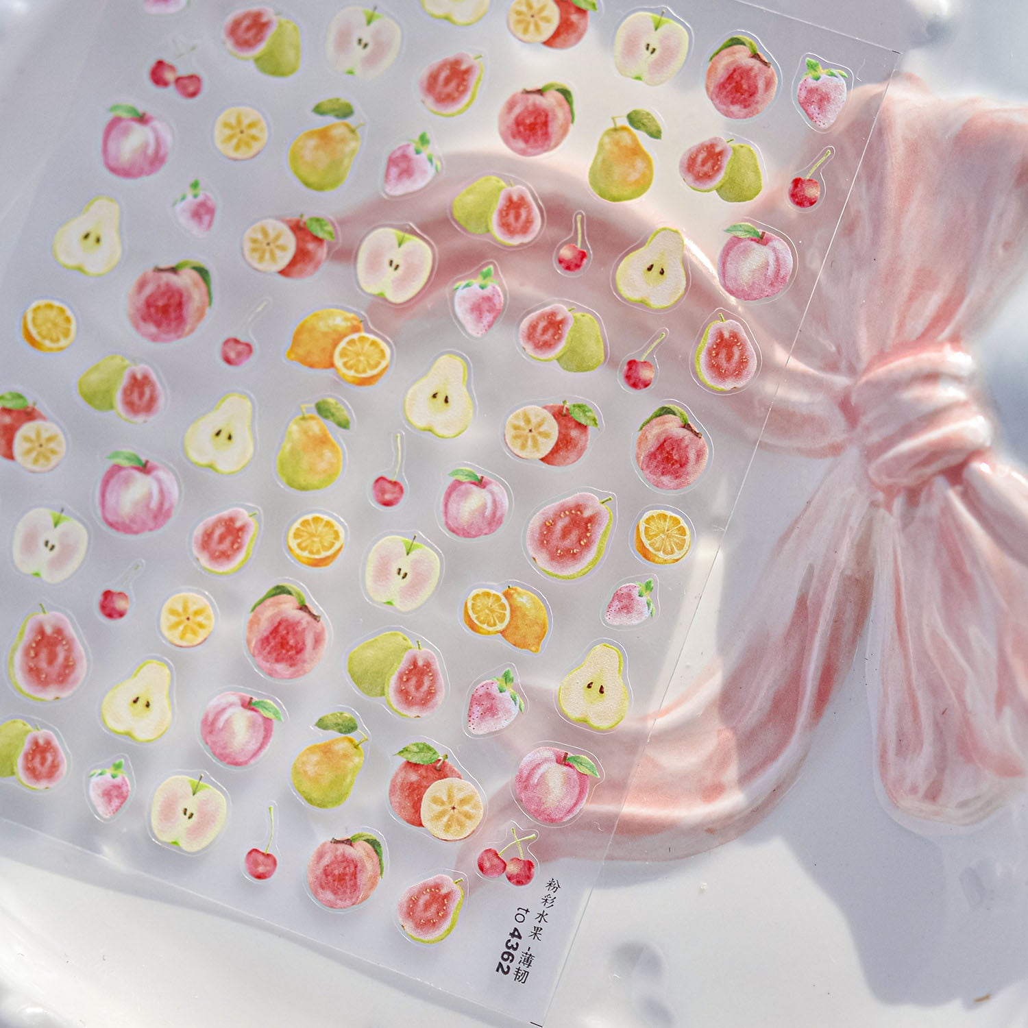 Watercolor Summer Fruits – 5D Embossed Fresh Accent Set
