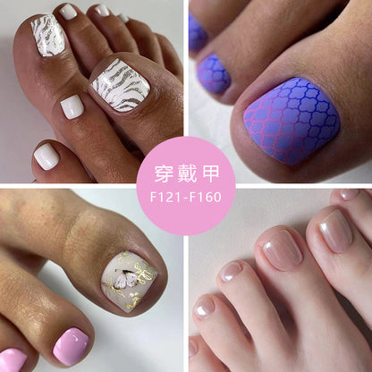 Uñas postizas de color rosa para niña, bonitas y frescas, con diseño de aurora, venta al por mayor | 365nails