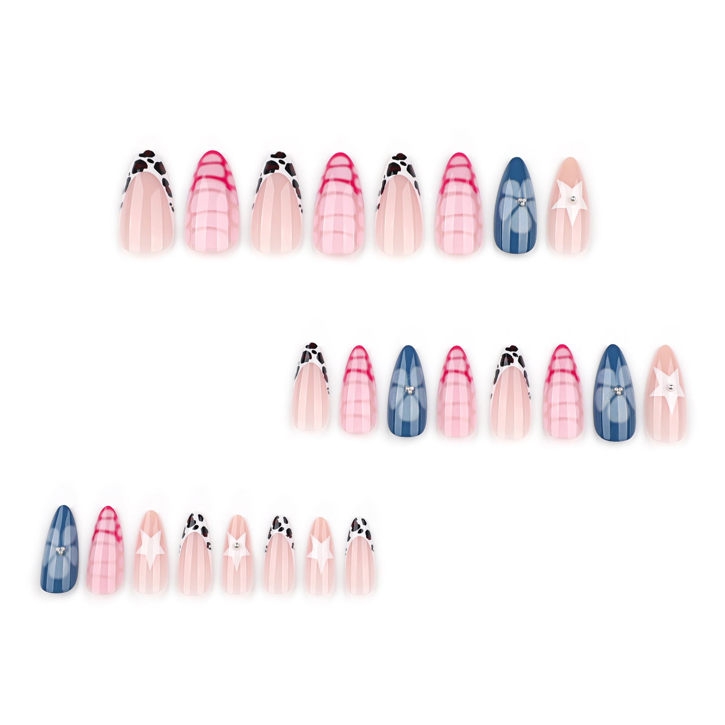 Crocodile pattern manicure nail piece French wearing nail fake nail cross-border hot-selling press on nails nail piece