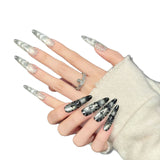 Gothic Cross Gradient Press On Nails