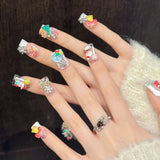 Cute Candy Christmas Charm Nails