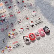 365nails: "Hello Kitty 夏日海灘浮雕套組" – 美甲貼紙