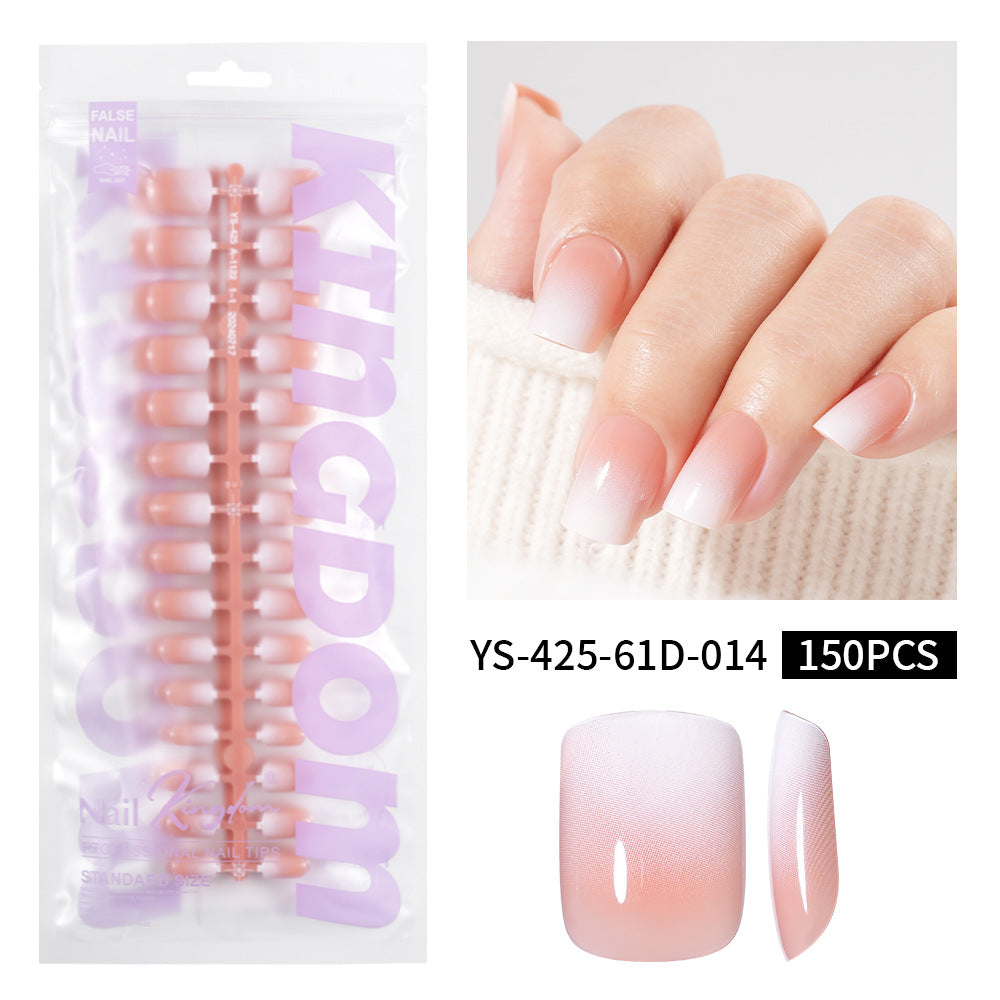 Pointes d'ongles classiques French — faux ongles press-on, 150 pièces préfabriquées (MOQ=3)