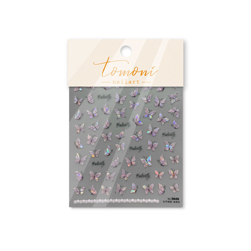 365nails: "Delicate Pink Butterfly" – nail art stickers