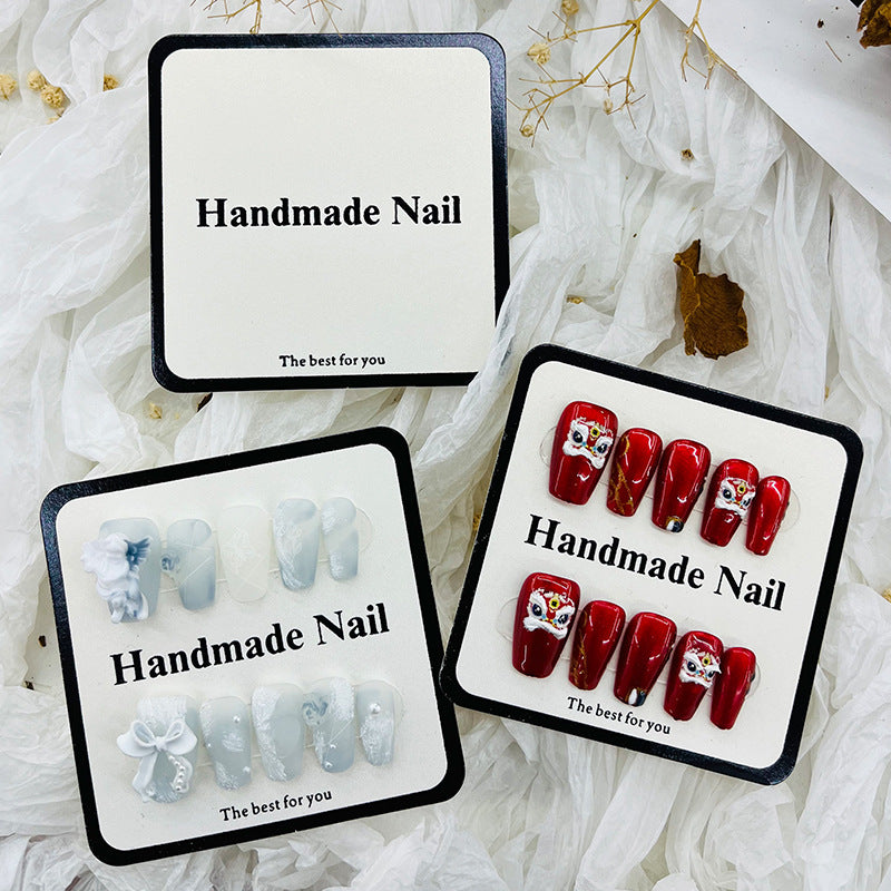 Square Minimal Display Cards for Handmade Press On Nails (MOQ=50)