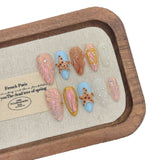 Iridescent Sea Shell & Starfish Press-On Nails